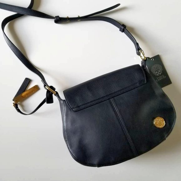 Vince Camuto | Bags | Nwt Vince Camuto Black Leather Suede Purse | Poshmark